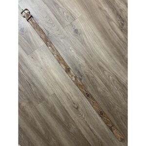 Vintage Justin Genuine Snake 290 D Belt Size 36 S7